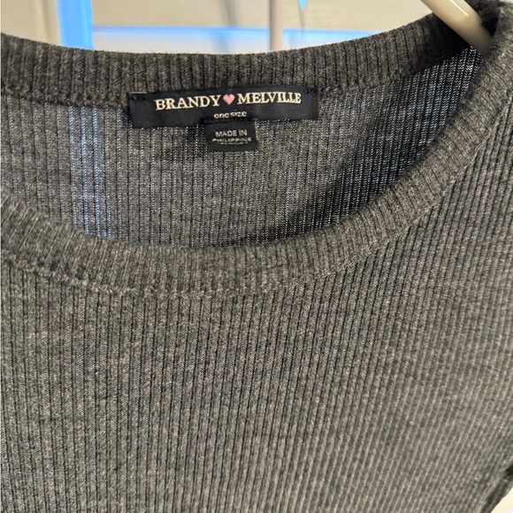 Brandy Melville Charcoal tshirt dress - Picture 3 of 3